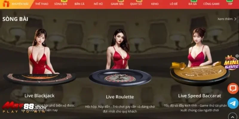 Đa dạng sảnh chơi cá cược casino cực hấp dẫn