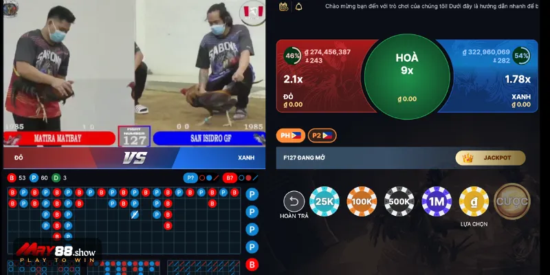 Đá gà trực tuyến với các trận gà hấp dẫn