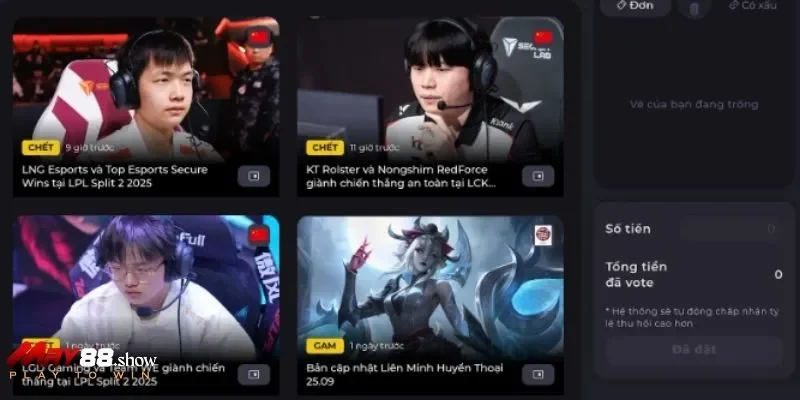 Phòng chơi Dota 2 thực tế khi trải nghiệm tại May 88