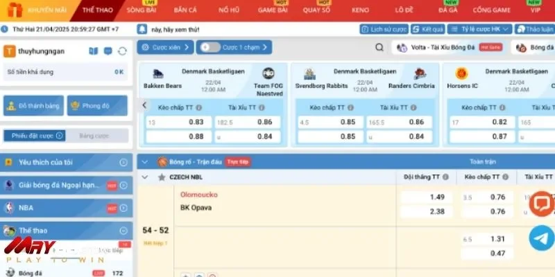 May88 tổ chức nhiều giải chơi bóng rổ kịch tính