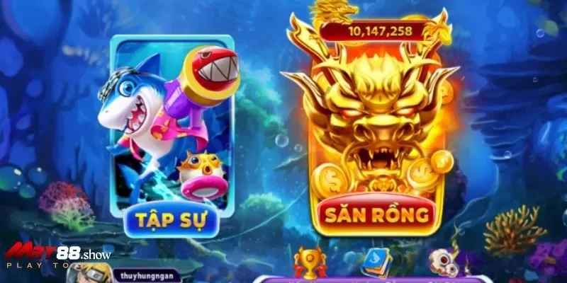 Sảnh bắn cá - Nơi thử sức săn cá cực vui