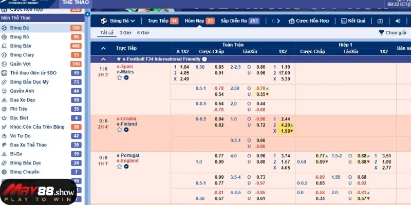 Đặt cược kèo châu Âu rất đơn giản với 3 tùy chọn