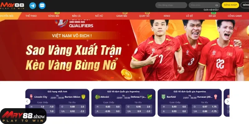 Nhiều kèo thể thao ở May88 đáp ứng nhu cầu bet thủ